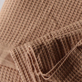 Waffle Weave Cotton Blanket - Blush - Holistic Habitat 