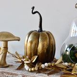 Antiqued Gold Mushroom Cap Figurine - Holistic Habitat 