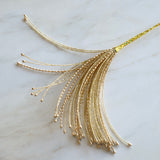 Beaded Gold Spray Holiday Decoration