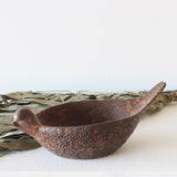 Carob Debossed Stoneware Bird Bowl - Holistic Habitat 