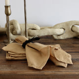 Linen Napkins - Caramel - Holistic Habitat 