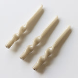 Twist Taper Candles - 3 Pack - Mink - Holistic Habitat 