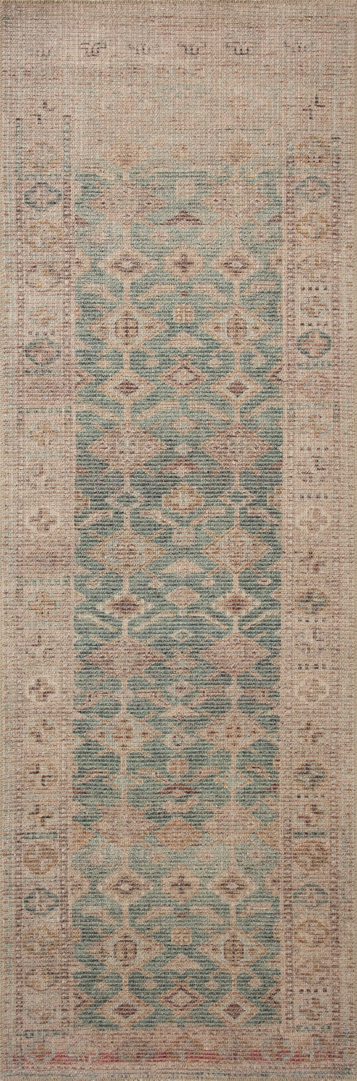 Aubrey Rug- Aqua & Sand - Holistic Habitat 