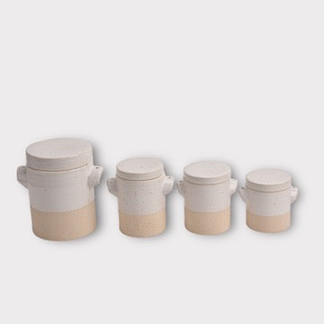 Holistic French Replica Speckled Finish Confit Canister Set - PRE - ORDER - Holistic Habitat 