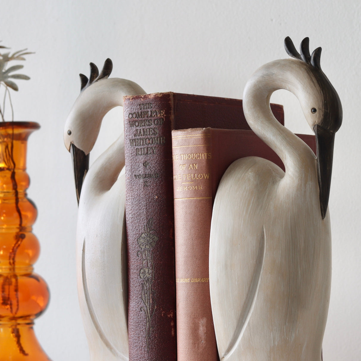 Heron Resin Bookends - Set of 2 - Holistic Habitat 