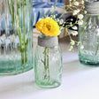 Tiny Mason Jar With Flower Frog - Holistic Habitat 