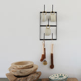 Black Mug Rack - Wall Organizer - Holistic Habitat 