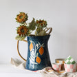 Lemon Tree Handpainted Stoneware Pitcher - 3 Qt - Holistic Habitat 