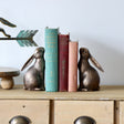 Bronze Bunny Metal Bookends - Holistic Habitat 