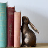 Bronze Bunny Metal Bookends - Holistic Habitat 