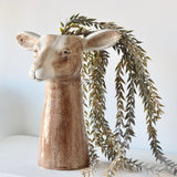 Molly Hand Painted Stoneware Goat Vase - Holistic Habitat 