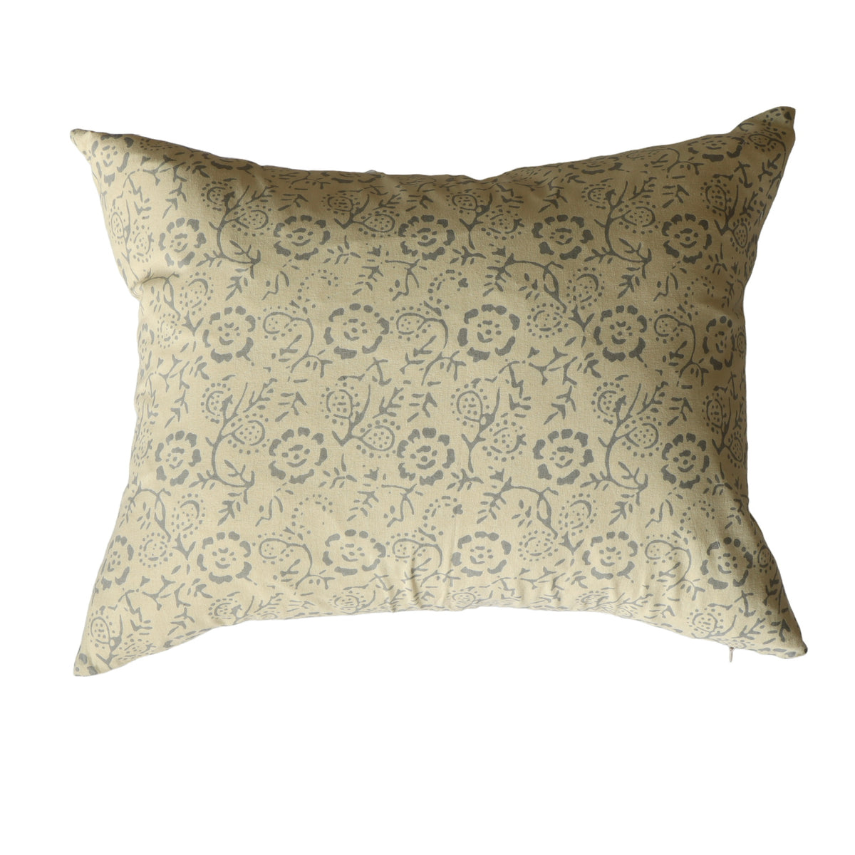 Chrysanthemum Printed Cotton Cushion Cover - 16x20 - Holistic Habitat 