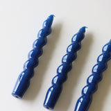 Spiral Taper Candles - 3 Pack - Navy - Holistic Habitat 