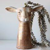 Molly Hand Painted Stoneware Goat Vase - Holistic Habitat 