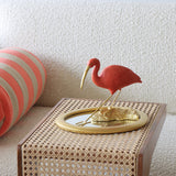 Stella Scarlet Ibis on Mirrored Tray