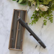 Charcoal Twig Shaped Taper Candles - Set of 2 - Holistic Habitat 