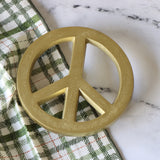 Gold Peace Trivet - Holistic Habitat 