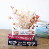 Jane Austen Stacked Books Planter