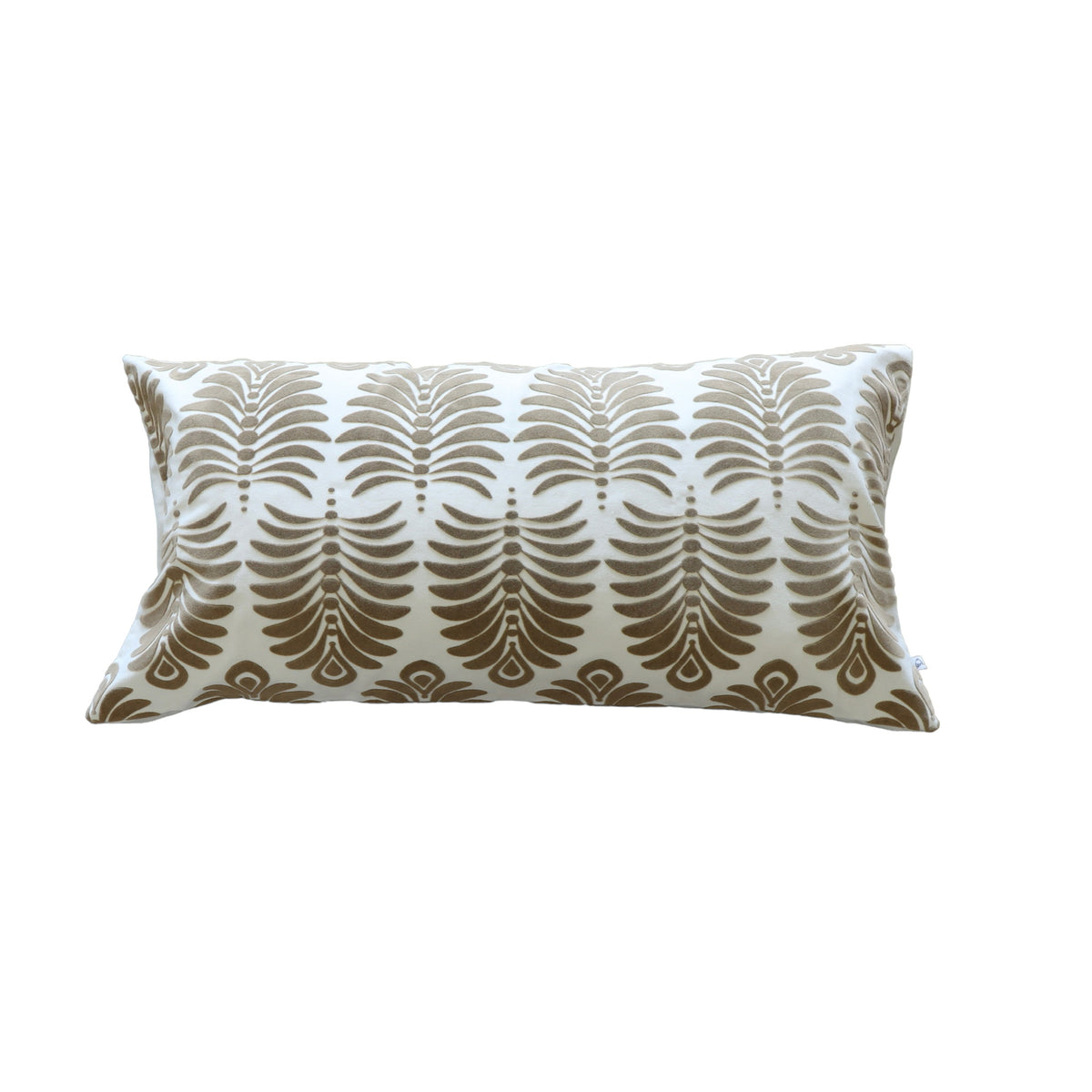 Bella Damask Lumbar Pillow Cover - Coffee - Holistic Habitat 