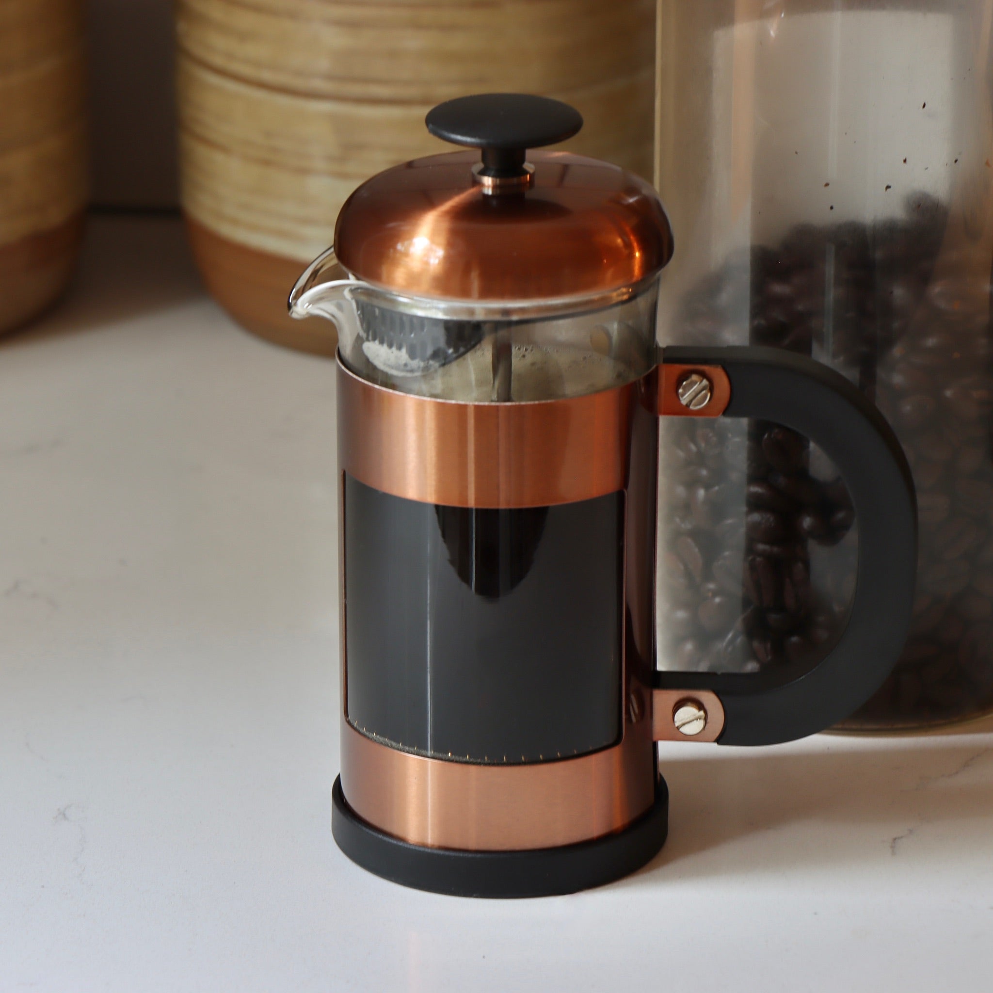 Copper & Glass Mini French Press