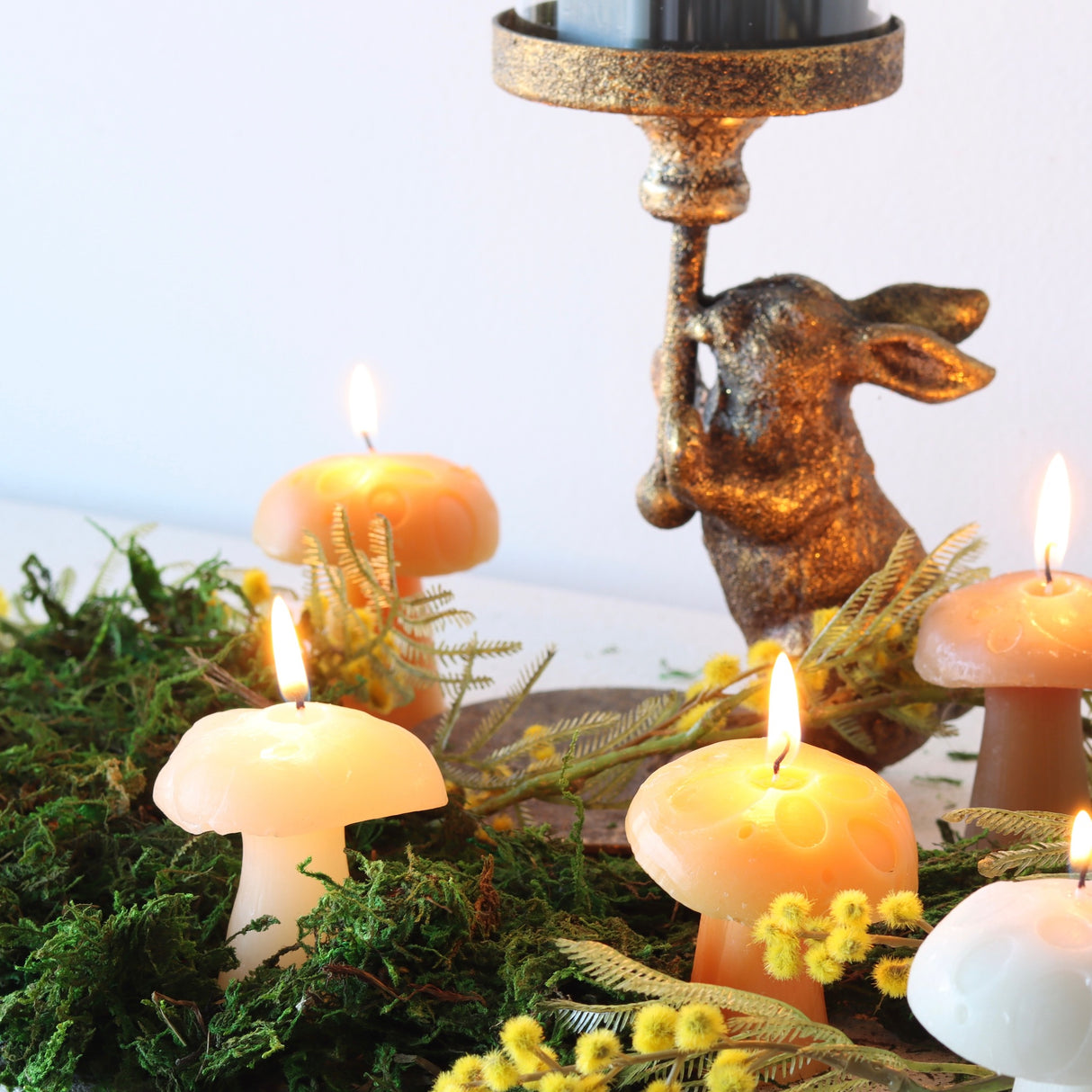 Spice Mushroom Shaped Candle - Holistic Habitat 