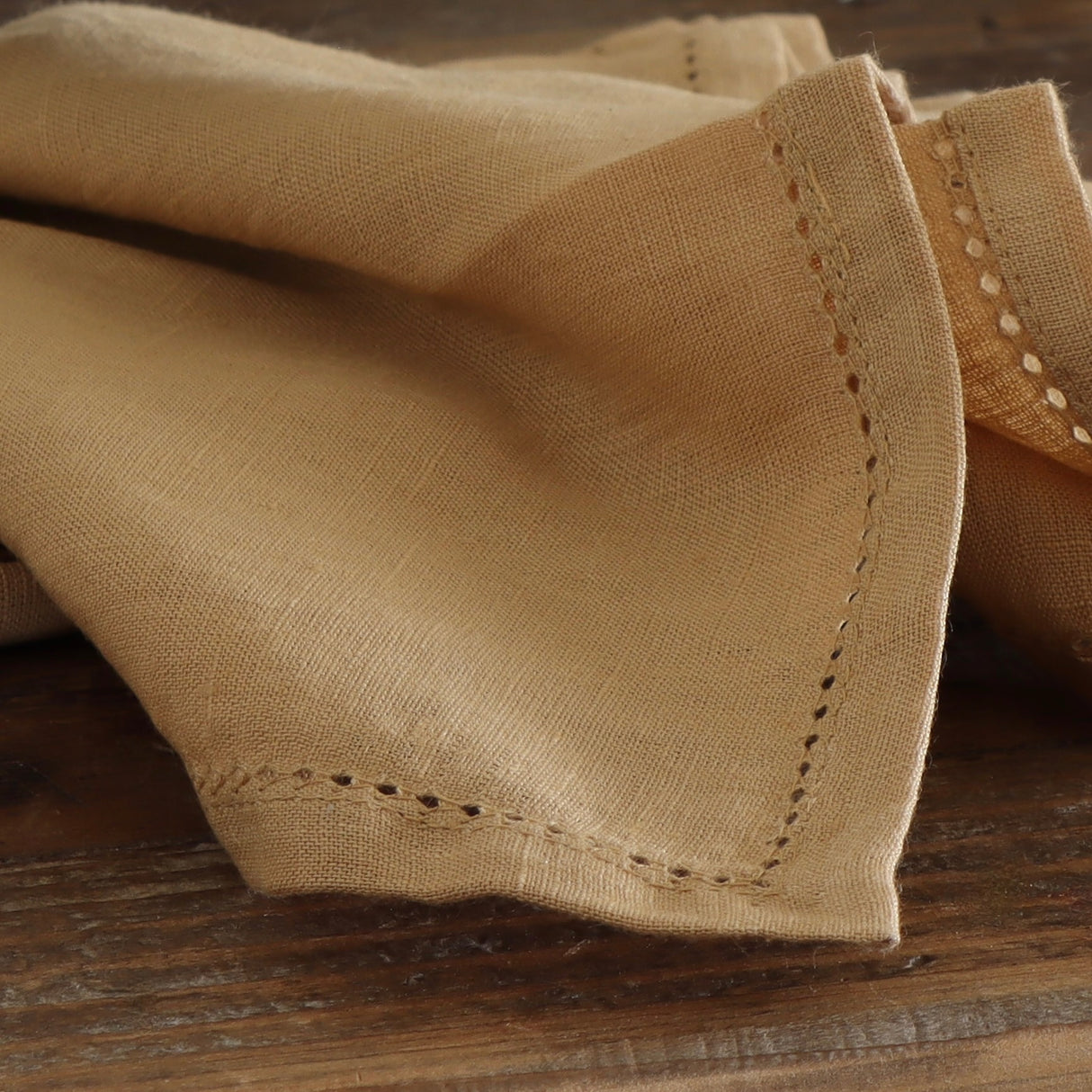 Linen Napkins - Caramel - Holistic Habitat 