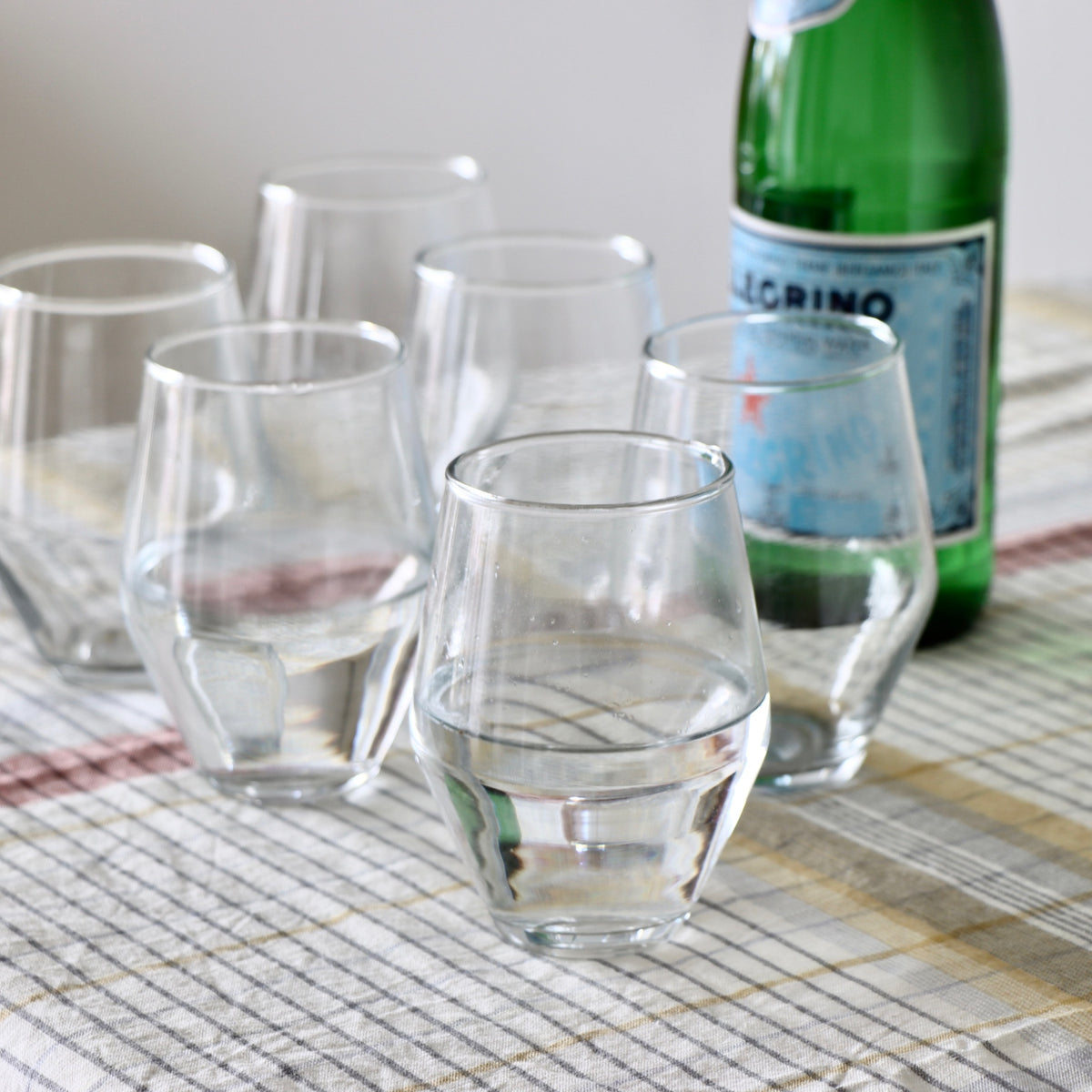 Melody 12 Oz Clear Drinking Glasses - Set of 6 - Holistic Habitat 