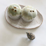 Mushroom Meadow Stoneware Salt and Pepper Shaker Set