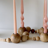 Wooden Bead Garland Candle Holder - Holistic Habitat 