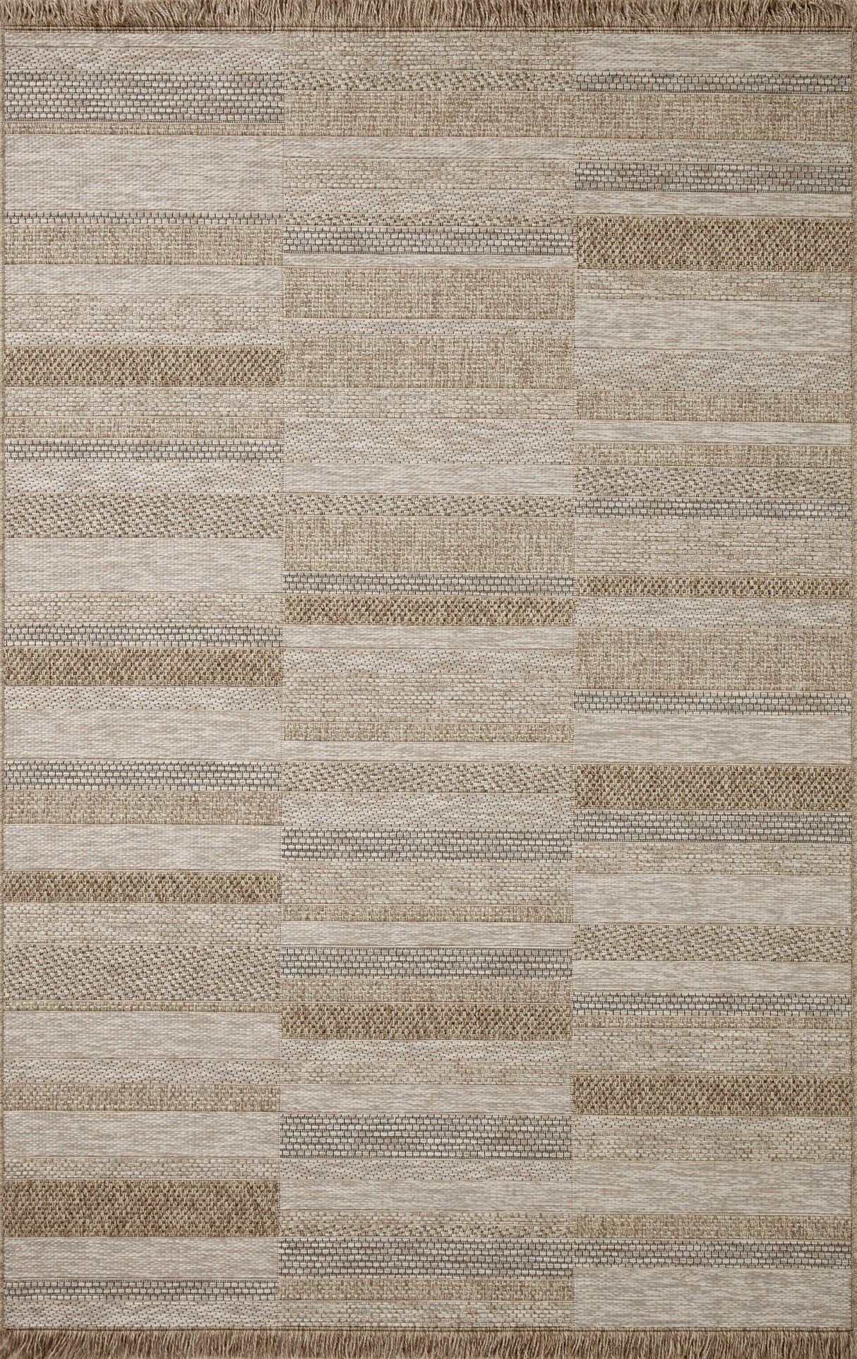 Dawn Rectangles Rug - Natural - Indoor/Outdoor - Holistic Habitat 