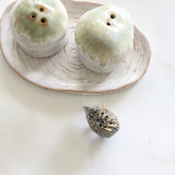 Mushroom Meadow Stoneware Salt and Pepper Shaker Set