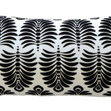 Bella Damask Lumbar Pillow Cover - Black - Holistic Habitat 