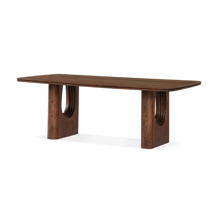 Milo Layered Ashwood Dining Table - Holistic Habitat 