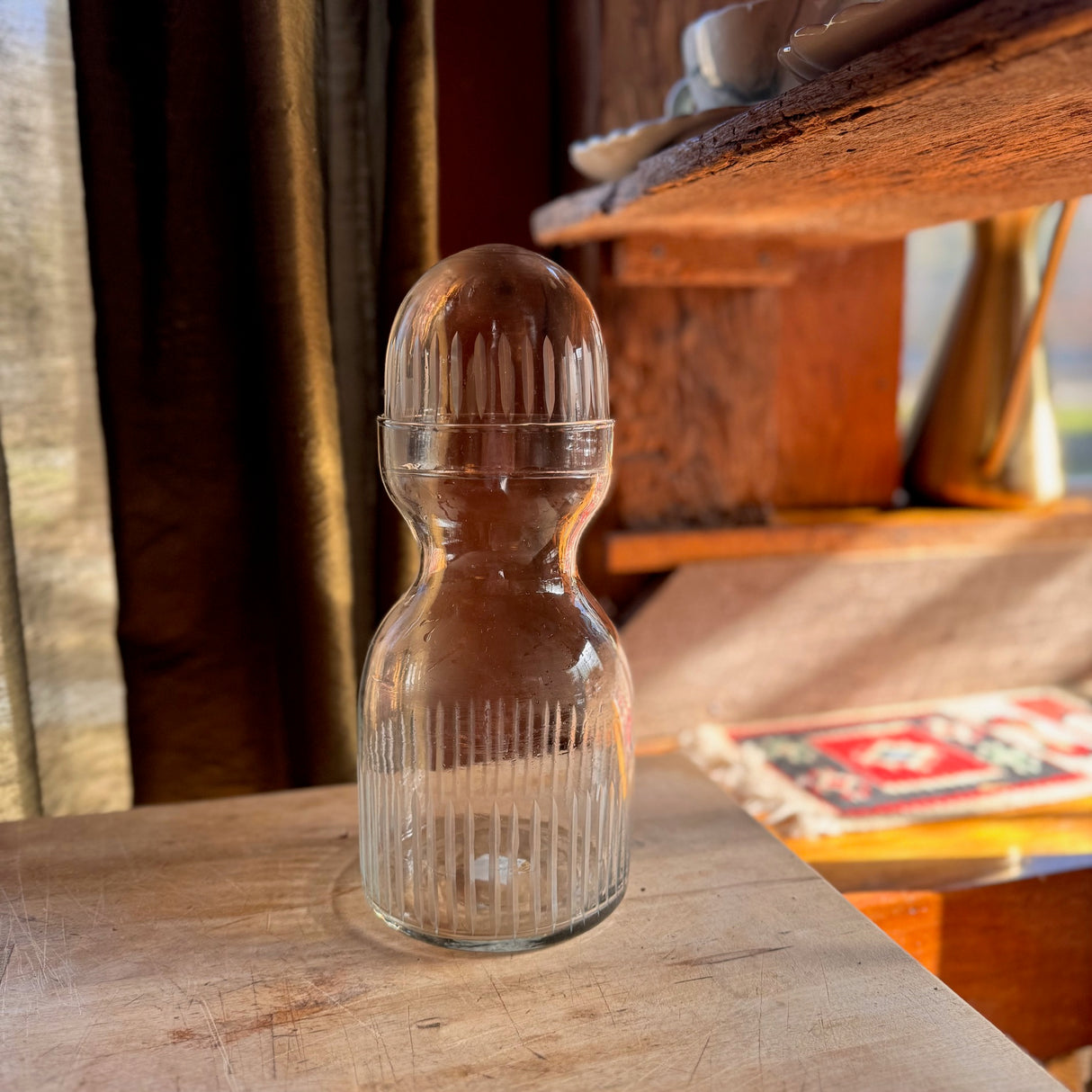 Evelyn Etched Glass Carafe