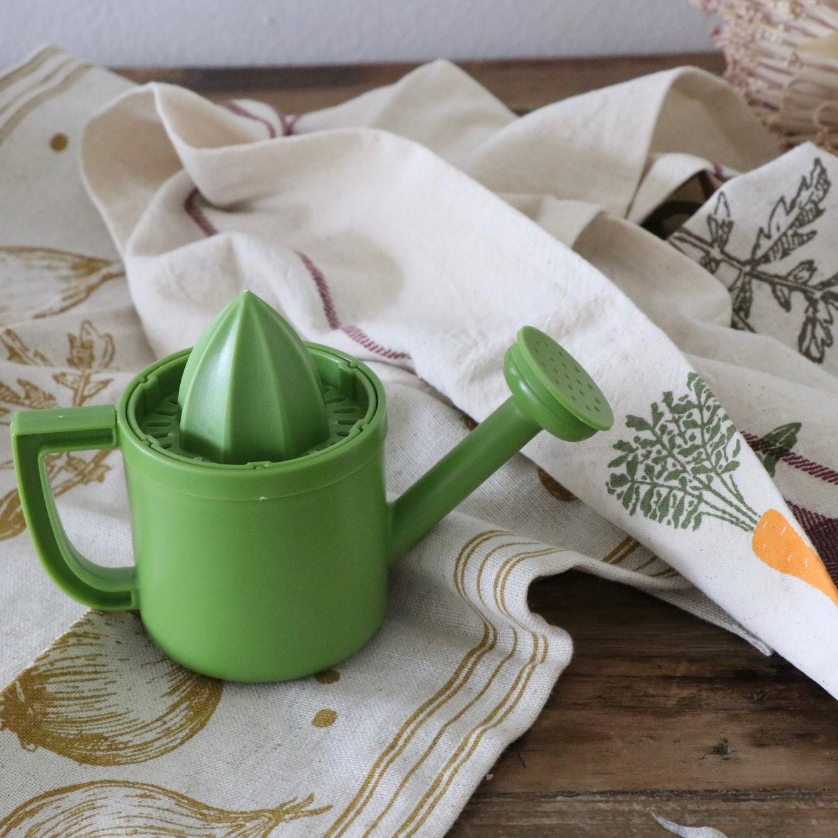 Vegetable Garden Printed Cotton Linen Tea Towels