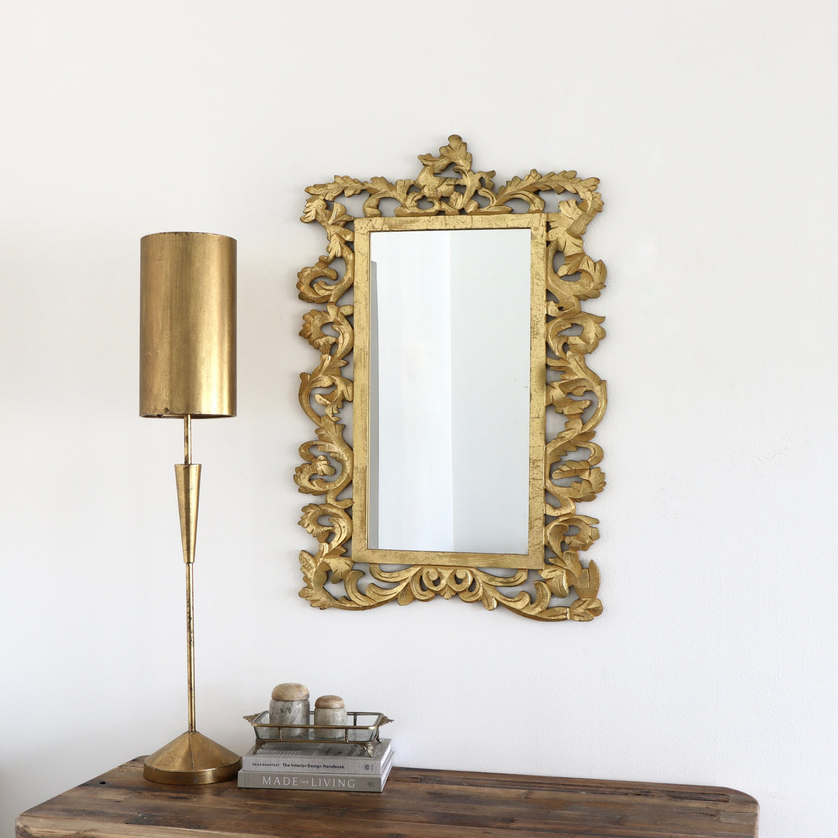 Gilded Vines Ornate Gold Mirror - Holistic Habitat 