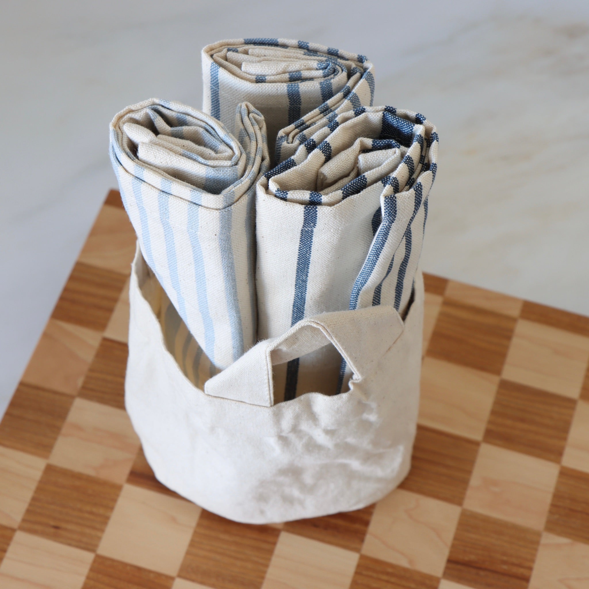PiccoCasa 6-Pack Cotton Kitchen Tea Towel Set Lattice Pattern Green  13.4x13.4in