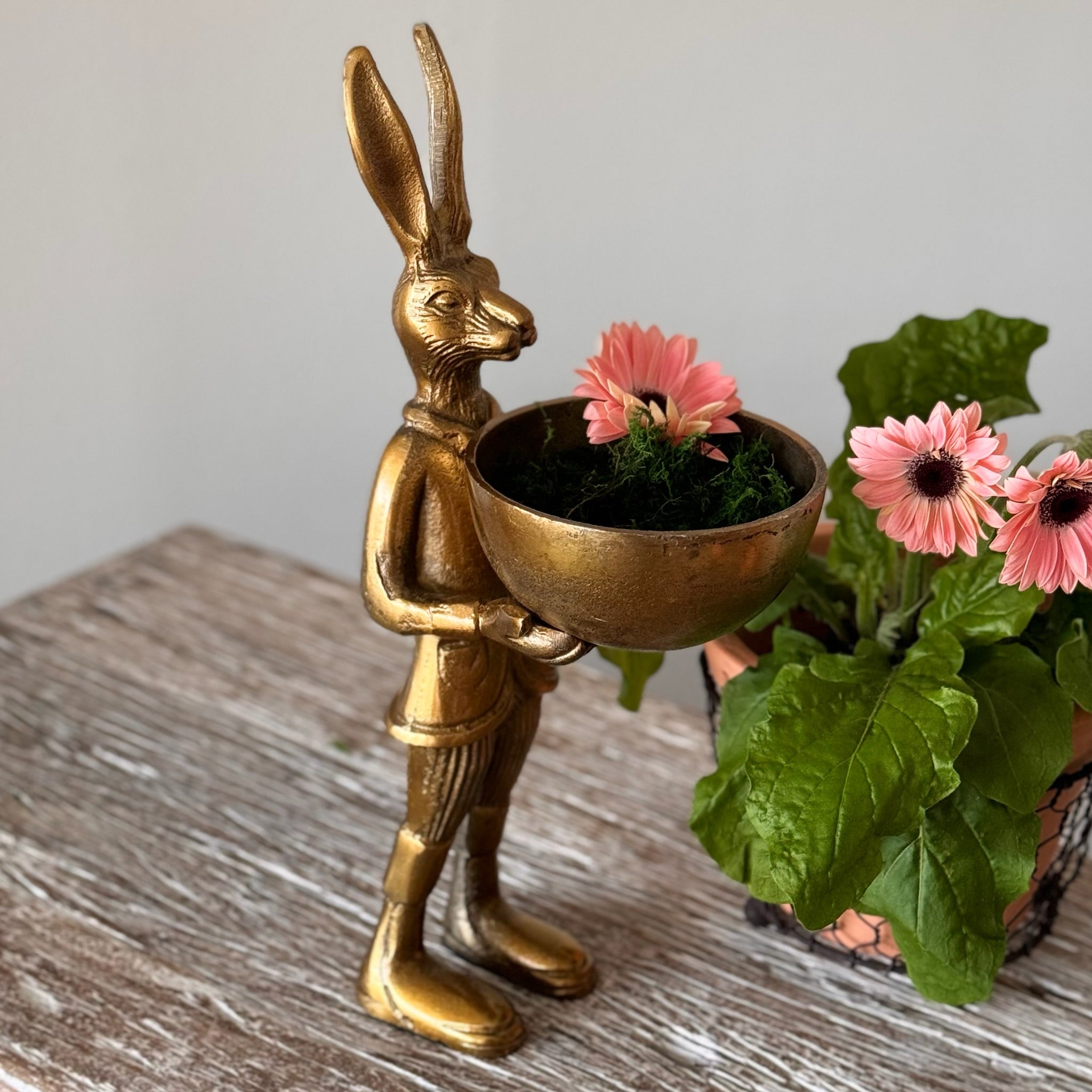 Vintage Brass Bunny 