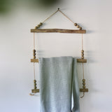 Beaded Wooden Wall Rack - Holistic Habitat 