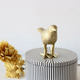 Gilded Wings Cast Aluminum Bird Figurine - Holistic Habitat 