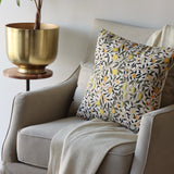 Citrus Blossom Pillow Cover - 18 x 18 - Holistic Habitat 