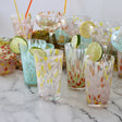 Confetti Tall Hand Blown Drinking Glasses - Set of 4 - Holistic Habitat 