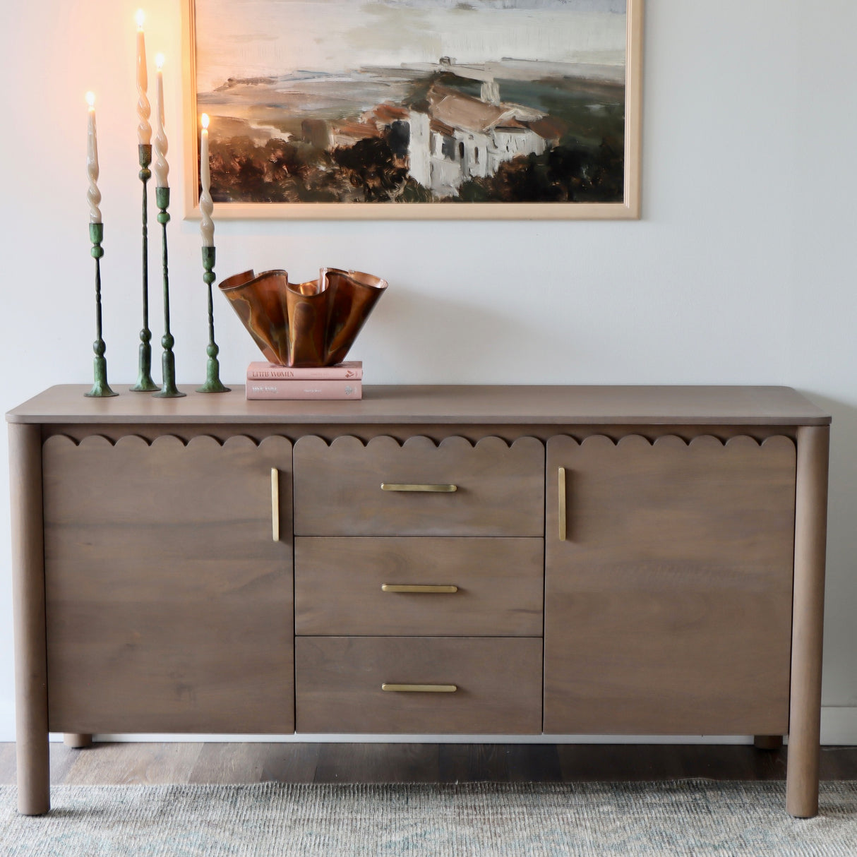 Amber Scalloped Sideboard - Holistic Habitat 