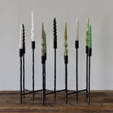 Mod Primitive Forged Iron Candelabra - Holistic Habitat 