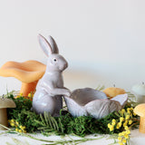 Stoneware Bunny Cabbage Bowl - Holistic Habitat 