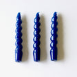 Spiral Taper Candles - 3 Pack - Navy - Holistic Habitat 