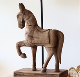 Trotting Horse Wooden Lamp