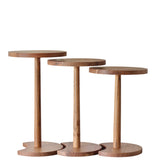 Interlocking Acacia Wood Side Nesting Tables - Holistic Habitat 