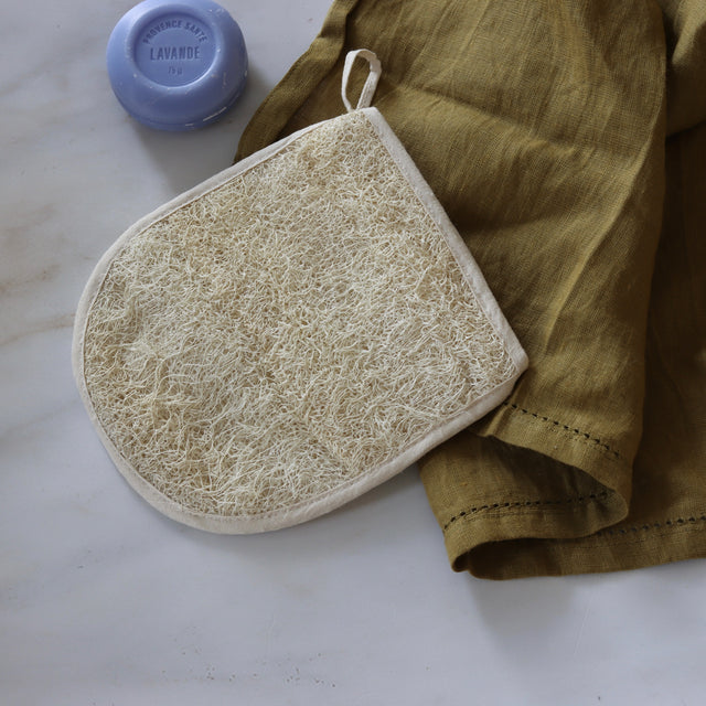 Terry Cloth Loofah Mitt - Holistic Habitat 