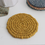 Earth & Sky Handmade Wool Felt Ball Trivet - Holistic Habitat 